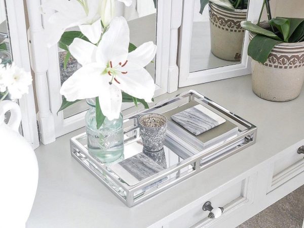 Mirror Rectangle Tray 40x25x5cm