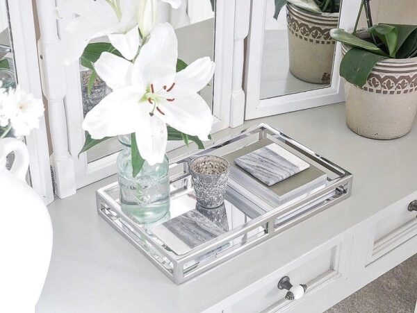 Mirror Rectangle Tray 40x25x5cm - Image 2