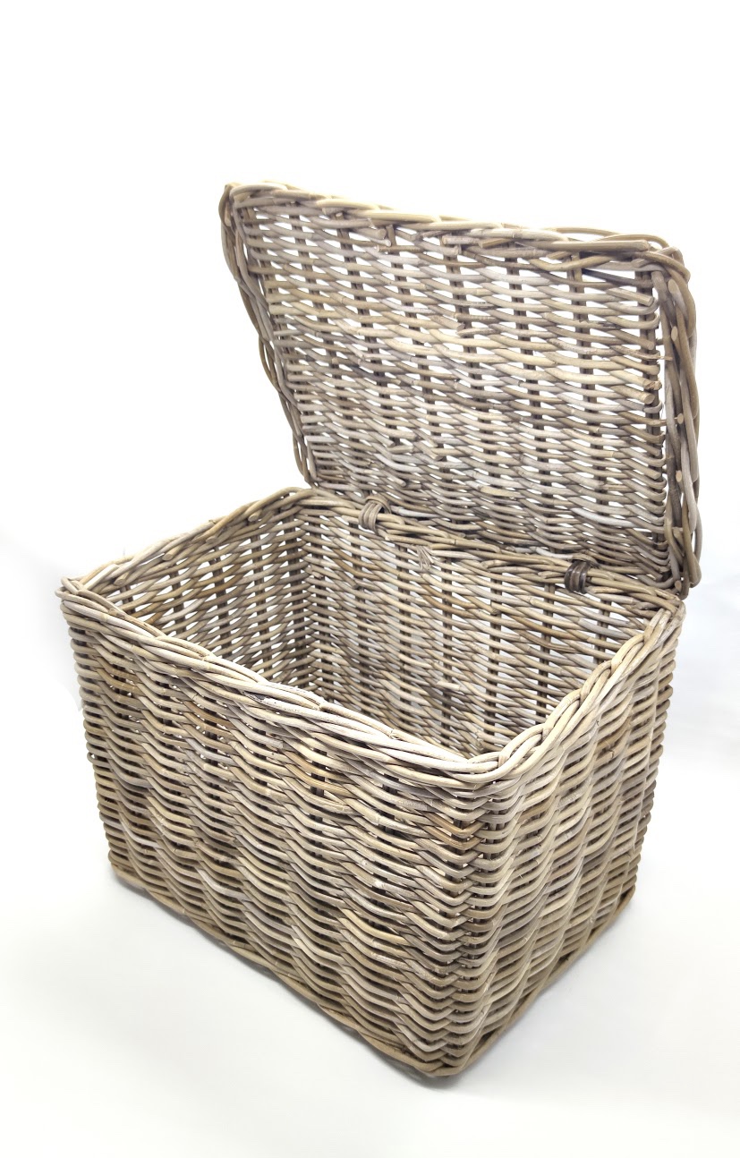 Basket with Lid W54 xD40 xH42cm - Jules Home Collections