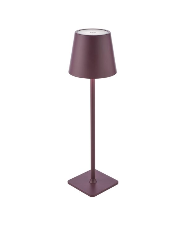 Outdoor Rechargeable Table Lamp Satin Purple - Image 2