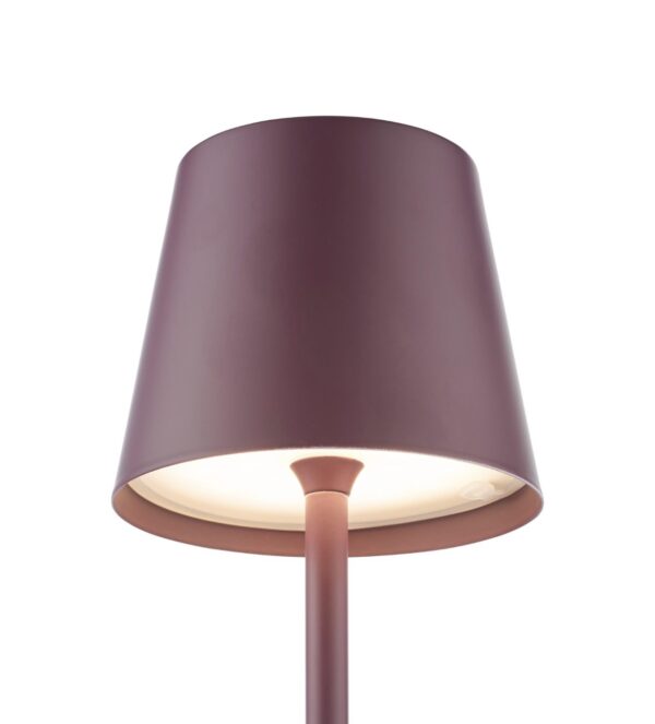 Outdoor Rechargeable Table Lamp Satin Purple - Image 3